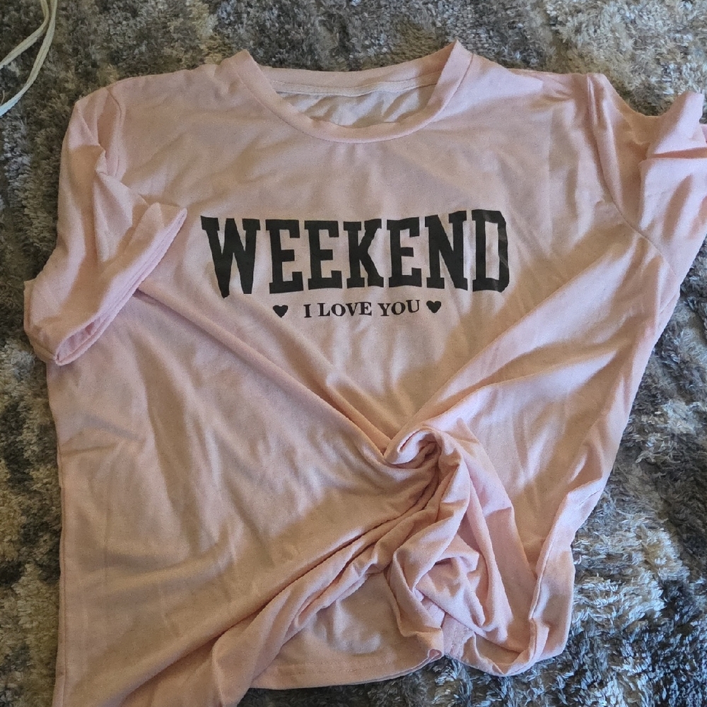 Pink Weekend Graphic Tee